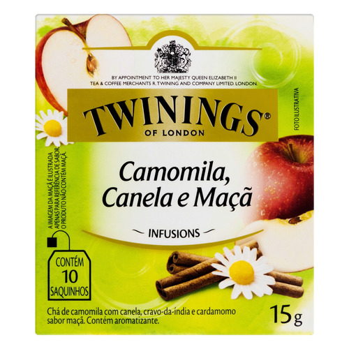 Chá Twinings Camomila, Canela E Maçã Em Sachê 15 G 10 U