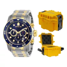 Relógio Invicta Pro Diver 0077 Original Banhado Ouro Maleta