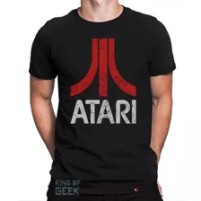 Camiseta Atari Games Camisa Geek Retrô Clássicos Anos 80