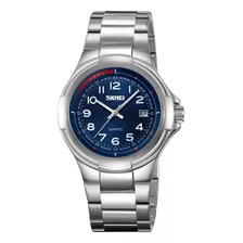 Reloj De Cuarzo De Acero Inoxidable Impermeable Skmei Date 9