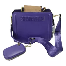 Bolsa Steve Madden Original Color Morado De Dama.