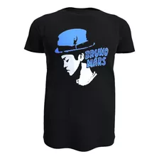 Polera Bruno Mars Fans 100% Algodon, Perfil, Varias Tallas