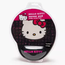 Mouse Pad Gel Negro Hello Kitty