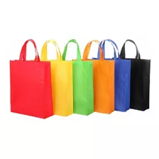 25 Bolsas Reutilizables Tnt Ecológicas 40x30x10 Cm