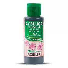 Tinta Acrílica Fosca Acrilex Para Artesanato 60ml - Cores Cor Grafite