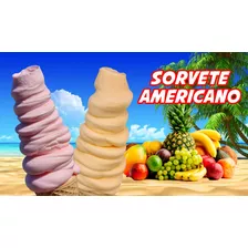 Painel Adesivo Sorvete Americano Maquina Frutas Verão Ice 