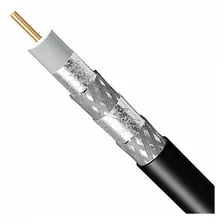 Cable De Cobre Slido Rg6 De 18 Awg 3 Ghz 75 Ohmios Cl2 Para