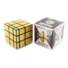 Cubo Mágico Shengshou 3x3x3 Mirror Brock Dourado