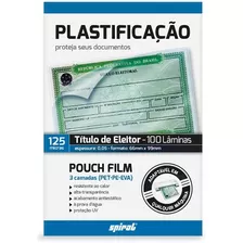 Plástico Plastificação 66x99x0,05 Título De Eleitor 100un