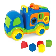 Caminhão Atividades Bloco Montar Menino 1 Ano - Super Toys