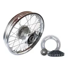 Roda Aro Traseiro Nxr Bros 125 Raio 4mm Com Relação