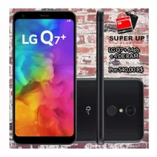 LG Q7+ Dual Sim 64 Gb Aurora Black 4 Gb Ram - Semi-novo 