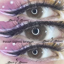 Pupilentes Polar Lights Brown, Color Miel Super Naturales