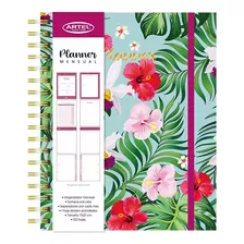 Planner Planificador Mensual Con Espiral Diseños Bonitos