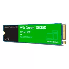 Disco Sólido Interno Western Digital Wd Green Sn350 Wds200t3g0c 2tb Verde