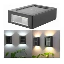 Pack2 Mini Aplique Solar Led Muro Exterior Impermeable