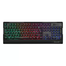 Teclado Gamer Rgb Marvo Scorpion K606 Antighosting- Tecnobox Color Del Teclado Black