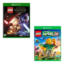 Combo Lego Star Wars + Lego Worlds - Xbox One Mídia Física