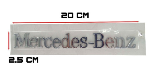 Logo Emblema Letras Mercedes Benz Cromado Original Foto 2