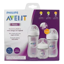 Kit Mamadeira Pétala 125ml 260ml 330ml Philips Avent