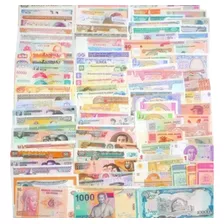 Colección 25 Billetes Del Mundo Todos Diferentes Estado 10 