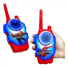 Juego De 2 Piezas Walkie Talkie Spiderman Para Niños 75 Mts