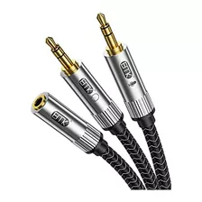 Headphone Mic Splitter, Audio Splitter 3.5mm Female To ...