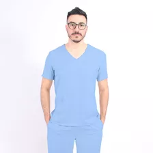  Pijama Cirúrgico Hospitalar Scrub Masculino - Azul Bebê