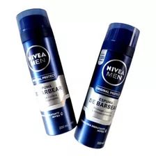 Espuma De Barbear Original Protect Nivea Men 200ml Kit C/ 2