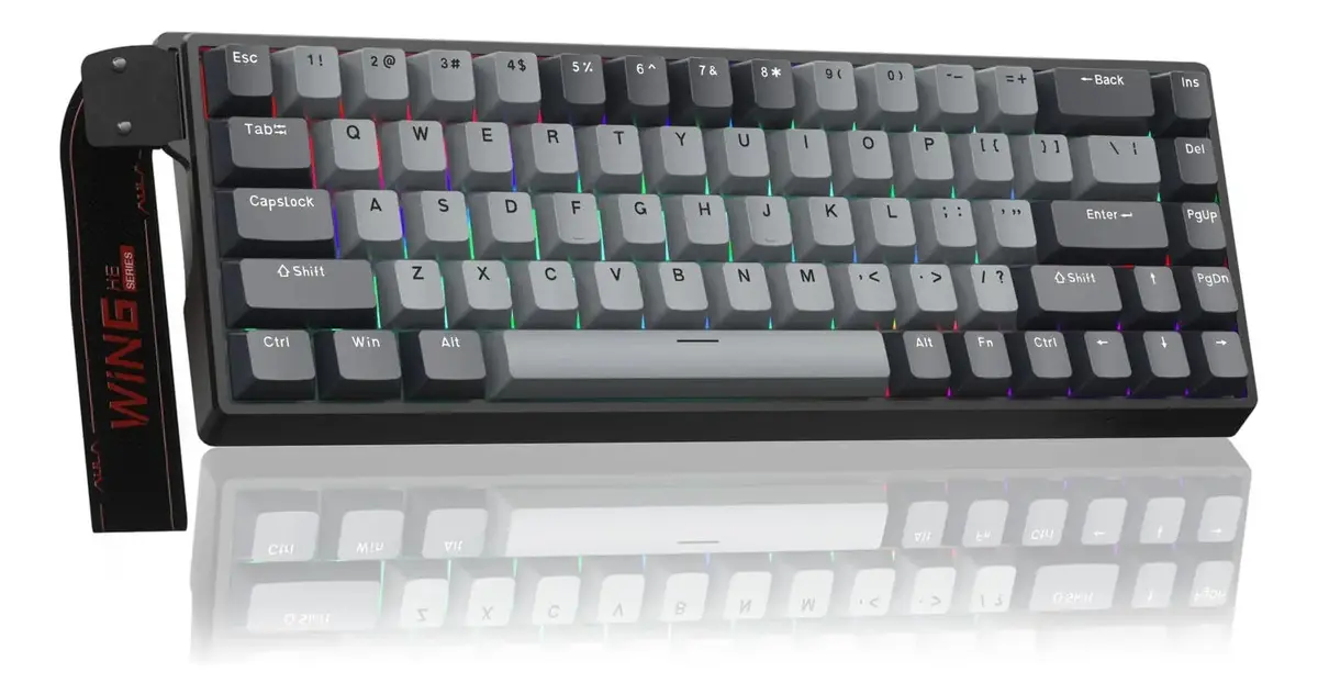 AULA WIN68HE PRO LIGHT GREY DARK GREY SW METEOR INGLES MAGNETICO