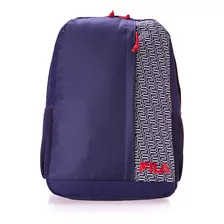 Mochila Pocket Print Masculina E Feminina Fila Cor Azul Desenho Do Tecido Liso