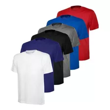 Kit 6 Camisetas Masculinas Básicas Lisa Algodão 30.1 Premium