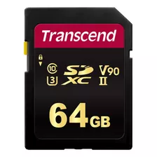 Transcend Ts64gsdc700s 64gb Uhs-ii U3 V90 Sdhc Tarjeta De Me