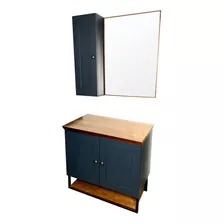 Gabinete Mazzu Nordic 80cm Com Espelheira Sem Cuba