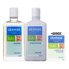 Shampoo E Condicionador Granado Bebe C/ 250ml + Brinde