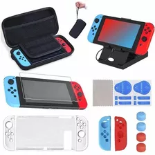 Para Nintendo Switch Case, 16 En 1 Kit De Accesorios