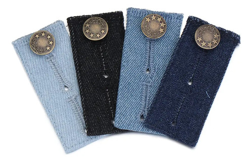 Botões De Pressão Para Extensão De Calça Jeans Ajuste De Cin