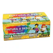 Tinta Tempera Guache Infantil Escolar Acrilex 6 Cores/30ml