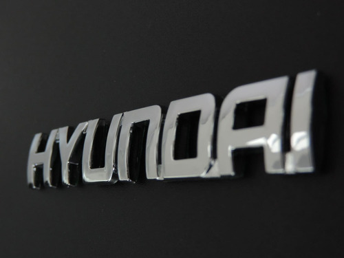 Emblema Hyundai Cromo Para Getz, Tiburn Foto 4