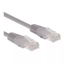 Cable Patch Cord Utp Cat 5e Gris 0.5mts
