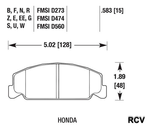 Balatas Disco  Delantera Para Honda Accord Coupe  1984 Foto 2