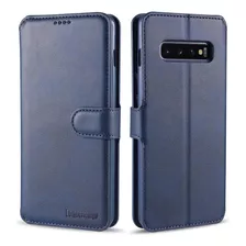 Funda Para Galaxy S10 Plus, Azul/billetera/soporte/delgada