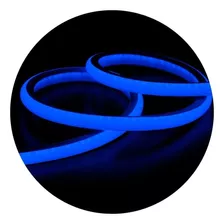 Mangueira Led Neon 10m + Tomada De Alimentação Luz Azul 110v