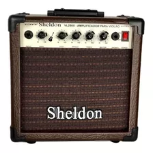 Amplificador Sheldon Vl2800 Para Violão 20w Cor Marrom 125v/250v