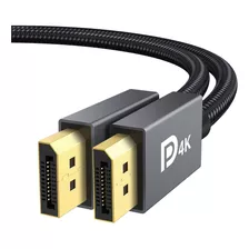 Cable Displayport Ivanky 2k@165hz, Largo De 2 M, Color Gris