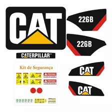 Jogo De Adesivos Completo Caterpillar 226b Para Tratores