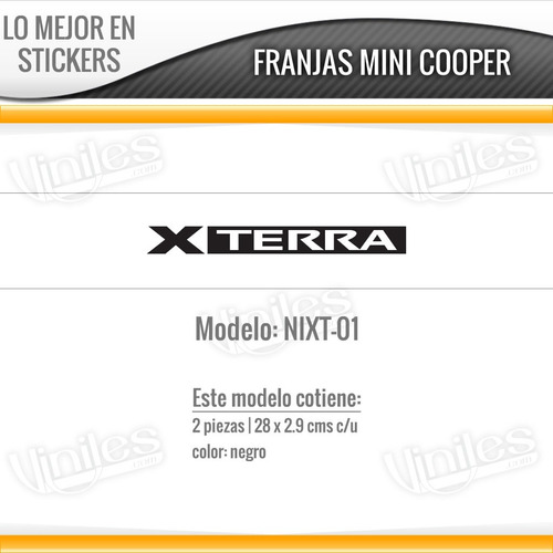 Sticker Calcomania Nissan, Pro4x, 4x4, Nismo Off Road, Xterr Foto 10