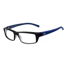 Óculos Hb93055 577 Preto Fosco E Azul 5,4 Cm