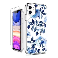 Funda Para iPhone 11 - Flores Azules