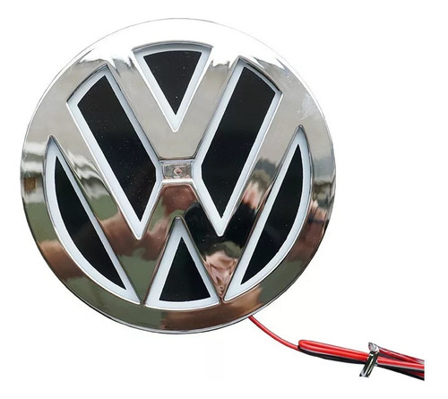 Foto de Volkswagen 5d Color Con Logotipo Led Blanco Vw 11cm